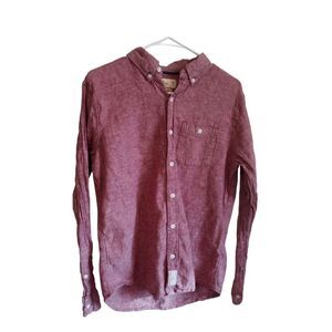 Hollister Women's Linen Button Up‎ Long Sleeve Medium